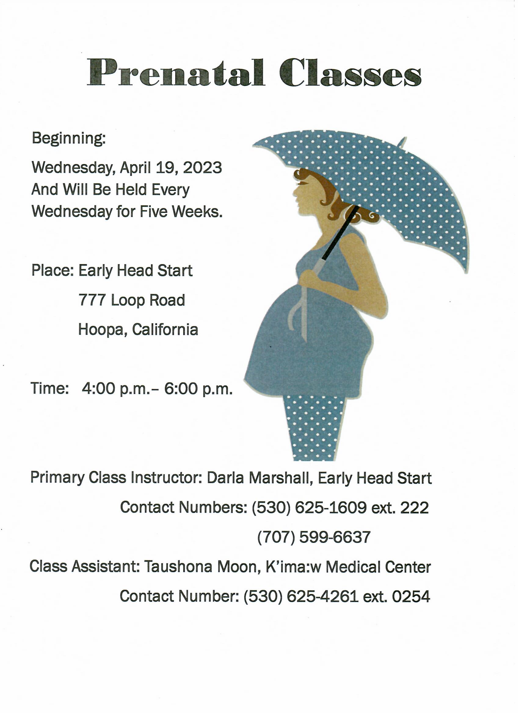 Prenatal Classes: Starting April 19, 2023