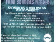 2023 KMC Health Fair Food Vendor Flyer