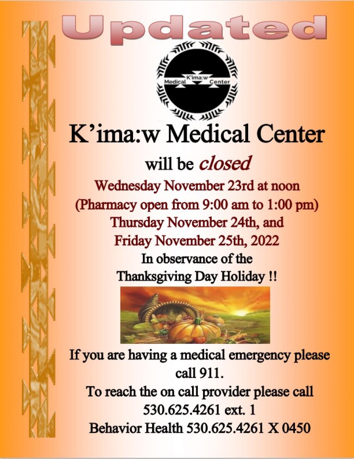 Thanksgiving Holiday Closure