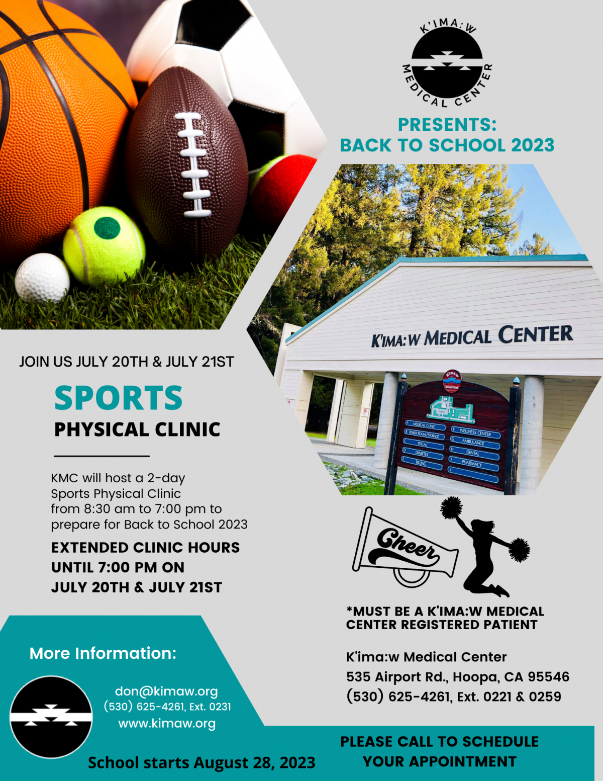 KMC 2023 Back to School Sports Physicals Clinic
