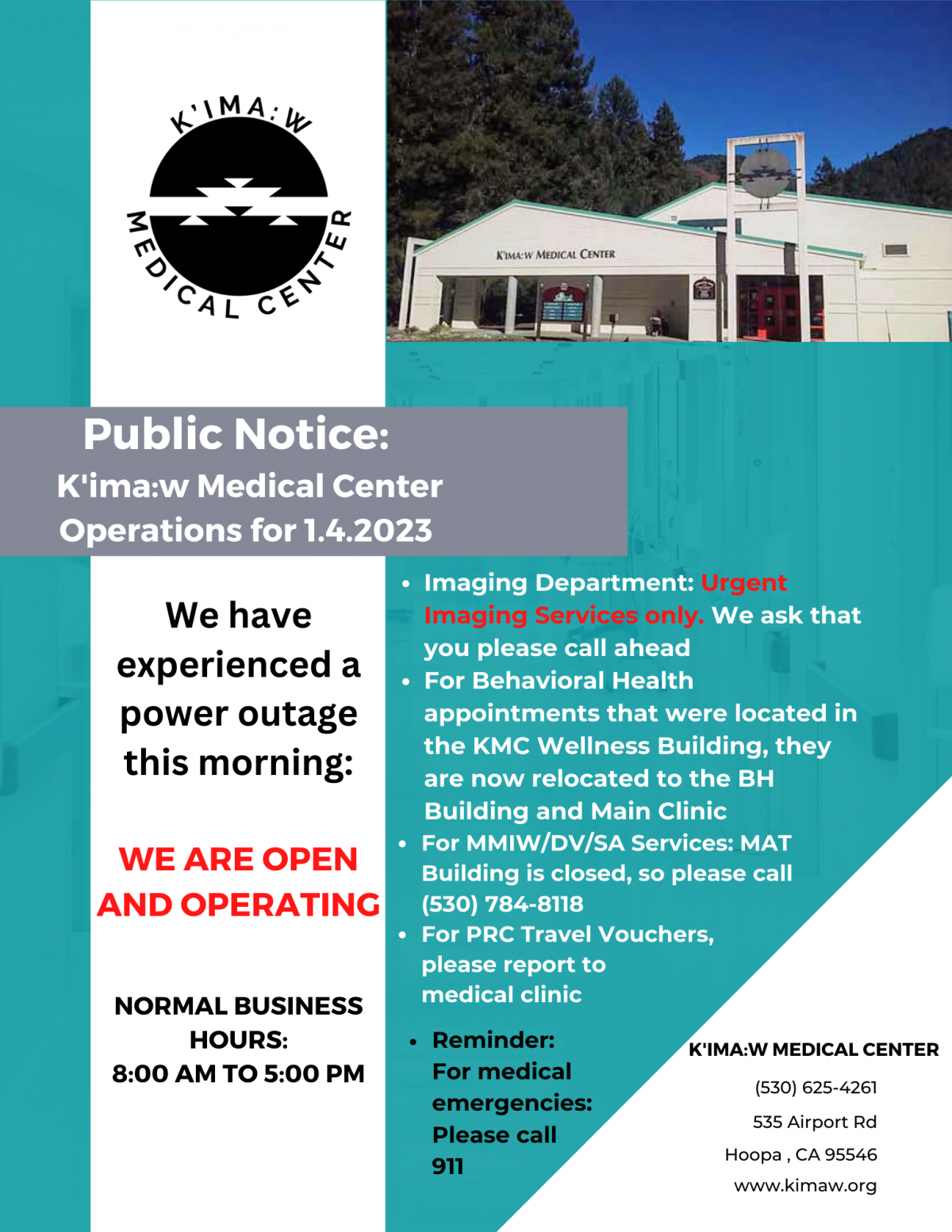 KMC Power Outage for 1.4.2023