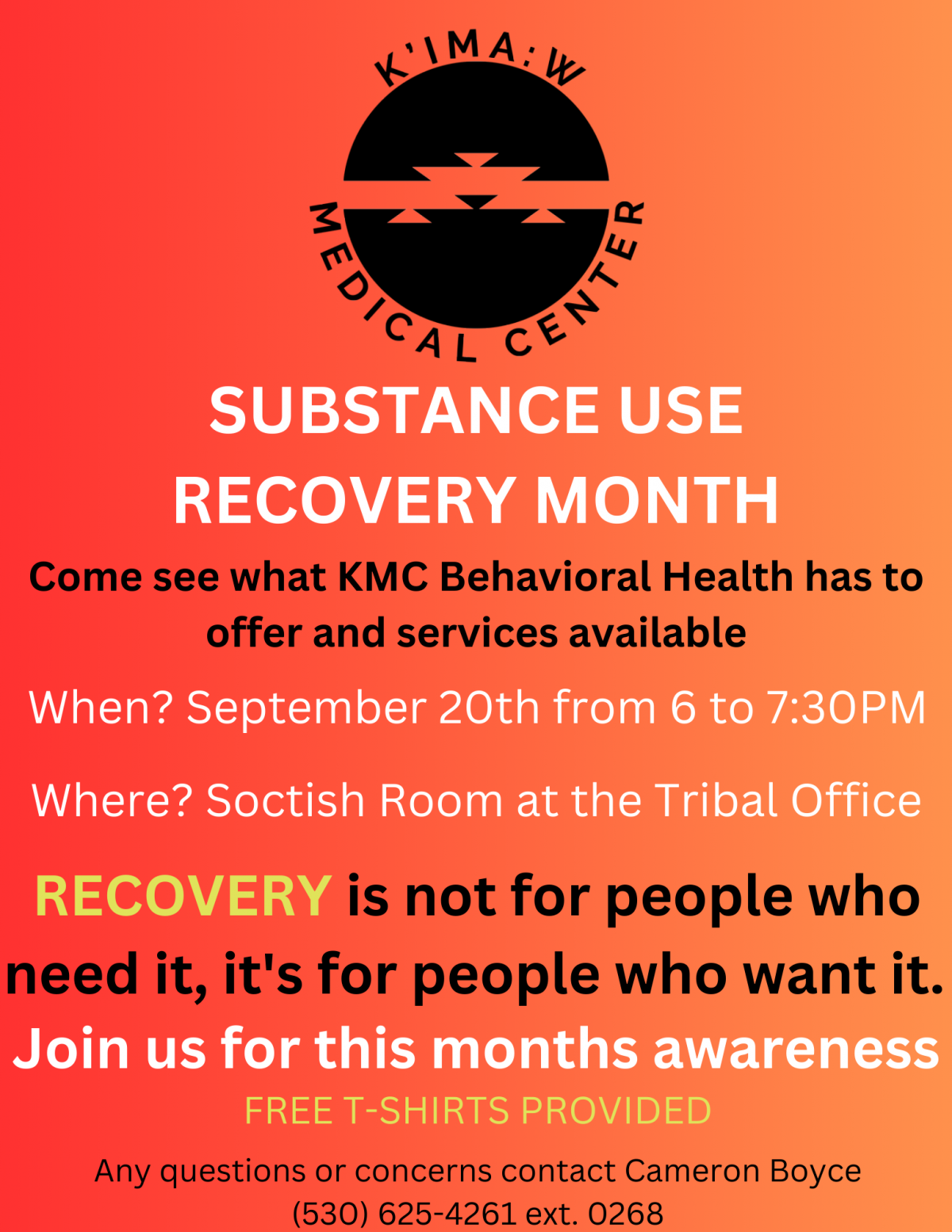 Substance use recovery month