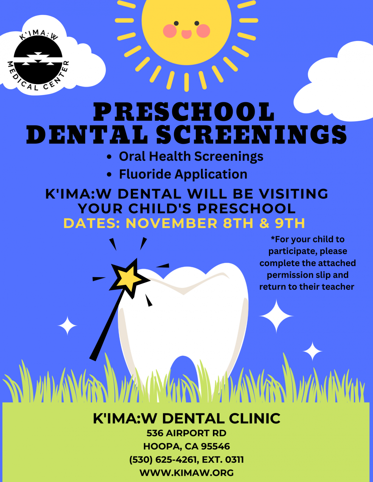 KMC Dental Clinic Preschool Screenings