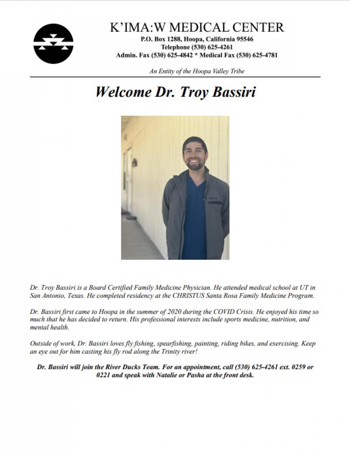Dr. Troy Bassiri