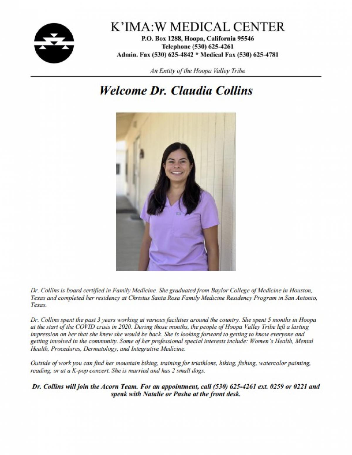 Dr. Claudia Collins