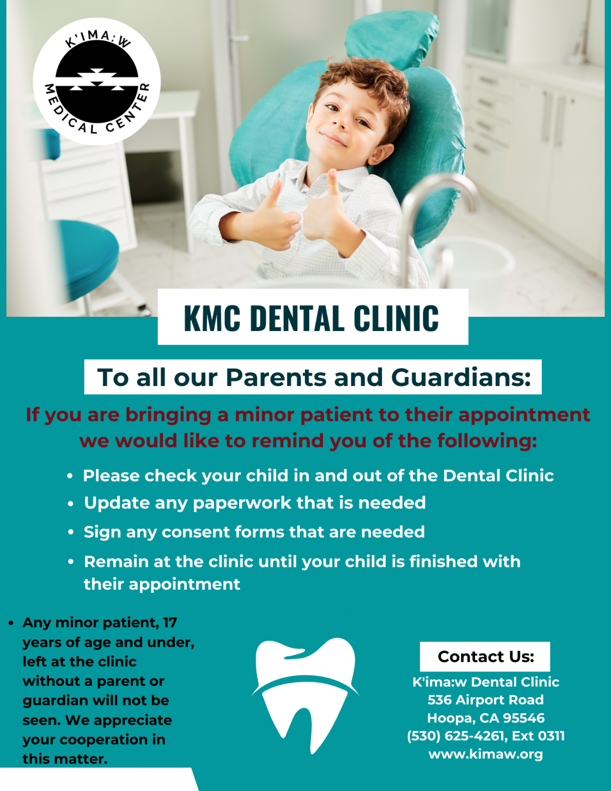 KMC Dental Clinic Parents and Guardians Update