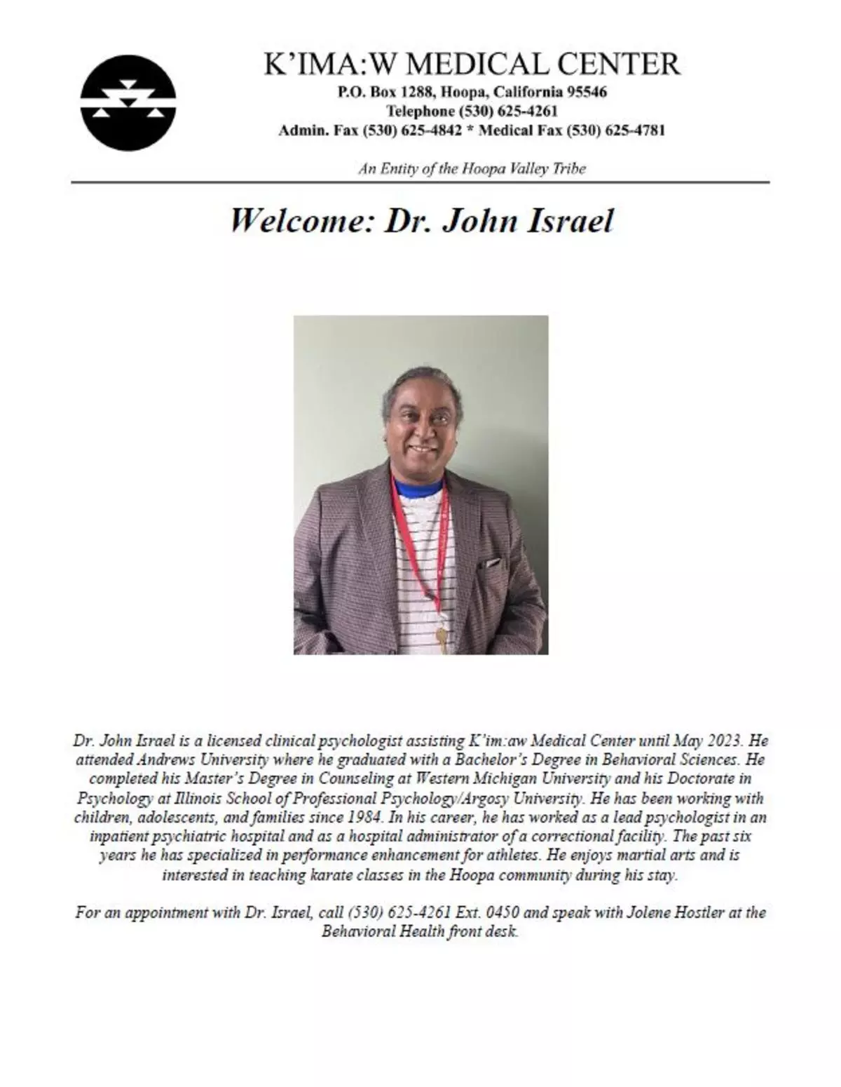 Dr. John Israel